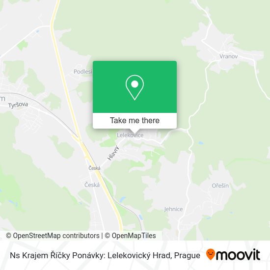 Ns Krajem Říčky Ponávky: Lelekovický Hrad map