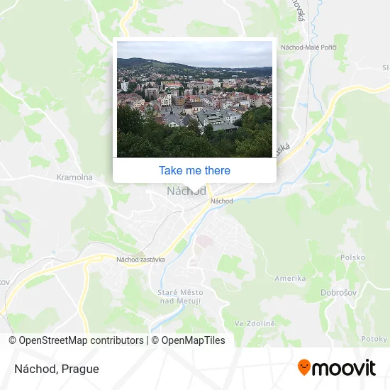 Карта Náchod