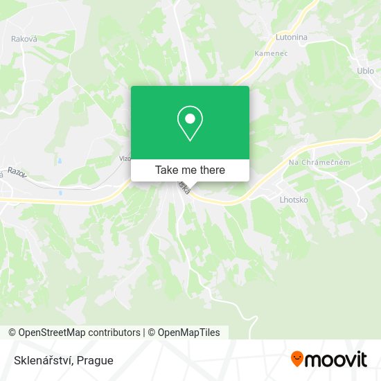 Sklenářství map