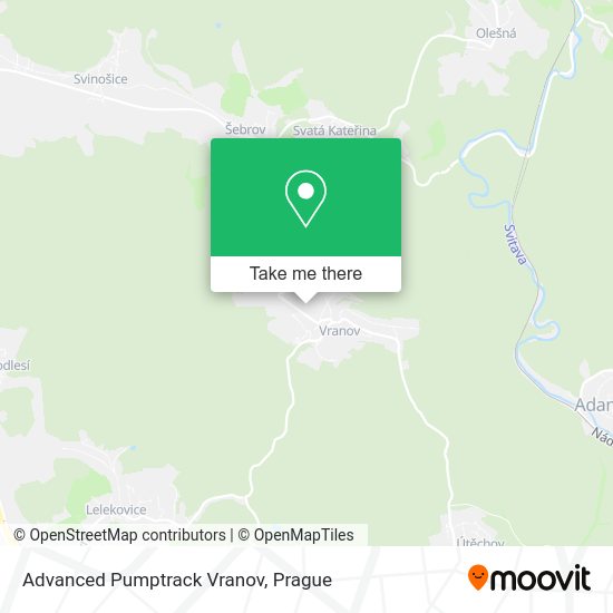 Advanced Pumptrack Vranov map