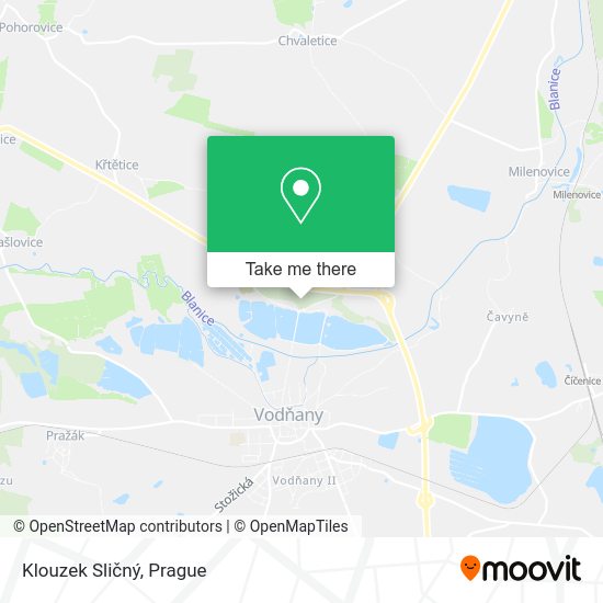 Klouzek Sličný map