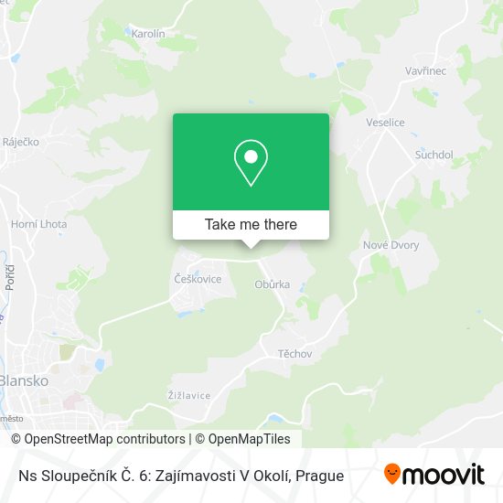 Ns Sloupečník Č. 6: Zajímavosti V Okolí map