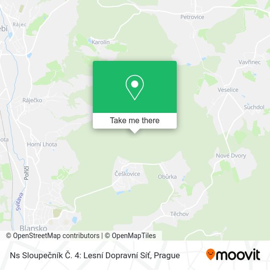 Ns Sloupečník Č. 4: Lesní Dopravní Síť map