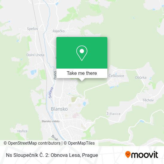 Ns Sloupečník Č. 2: Obnova Lesa map