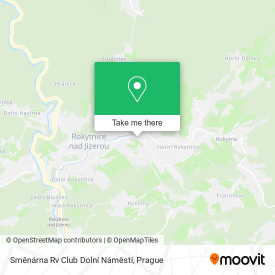 Směnárna Rv Club Dolní Náměstí map