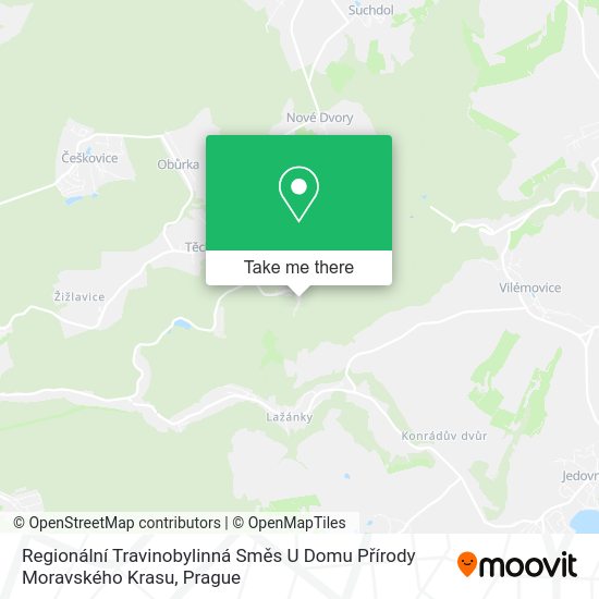 Regionální Travinobylinná Směs U Domu Přírody Moravského Krasu map