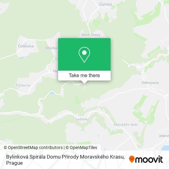 Bylinková Spirála Domu Přírody Moravského Krasu map