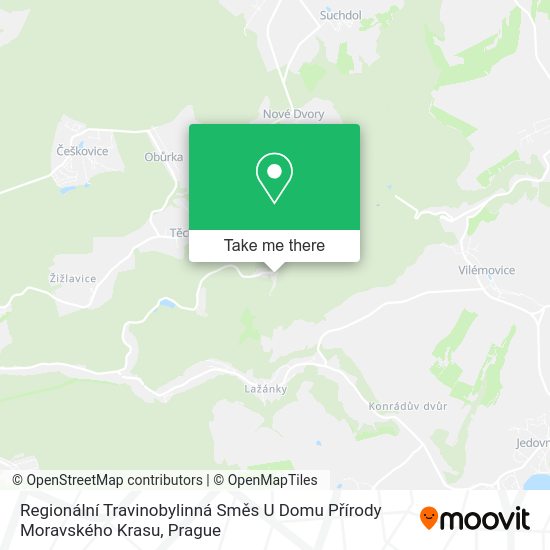 Regionální Travinobylinná Směs U Domu Přírody Moravského Krasu map