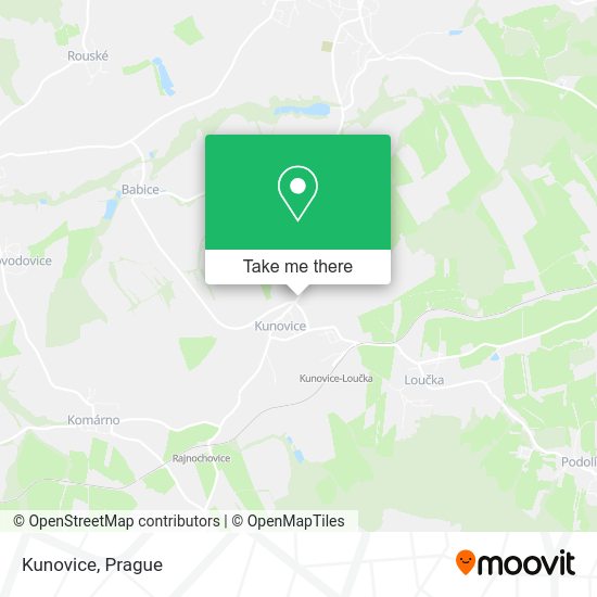 Карта Kunovice