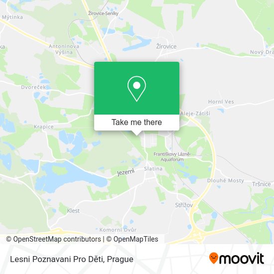 Lesni Poznavani Pro Děti map