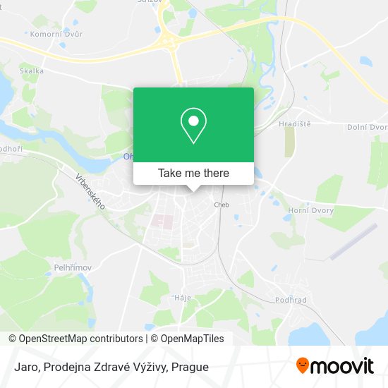 Jaro, Prodejna Zdravé Výživy map