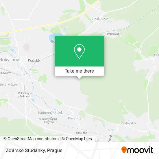 Карта Žďárské Studánky