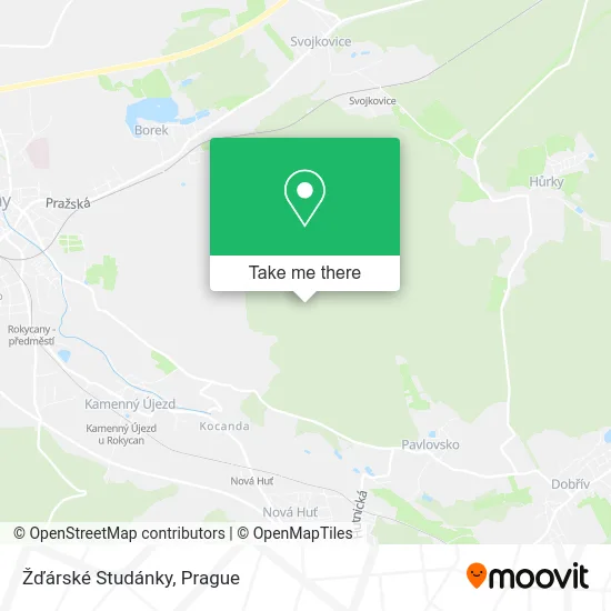 Карта Žďárské Studánky