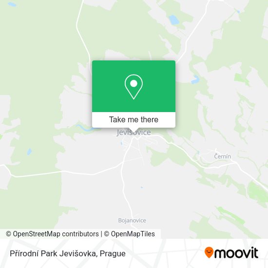 Přírodní Park Jevišovka map