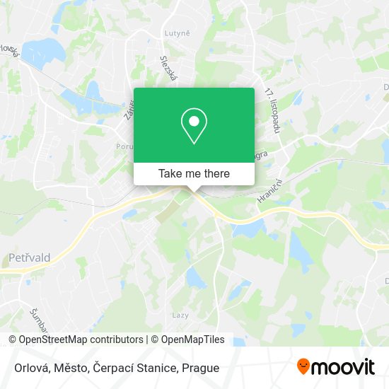 Orlová, Město, Čerpací Stanice map