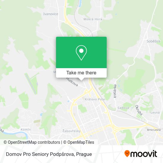 Domov Pro Seniory Podpšrova map