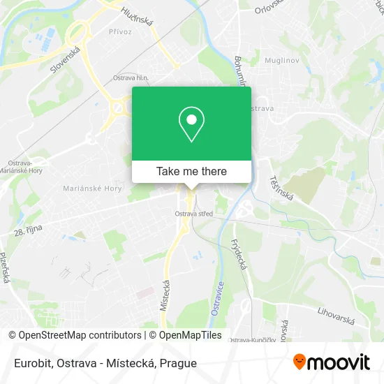 Карта Eurobit, Ostrava - Místecká
