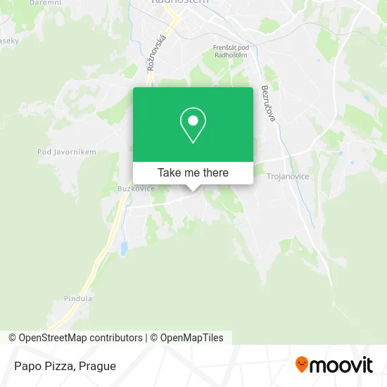Карта Papo Pizza