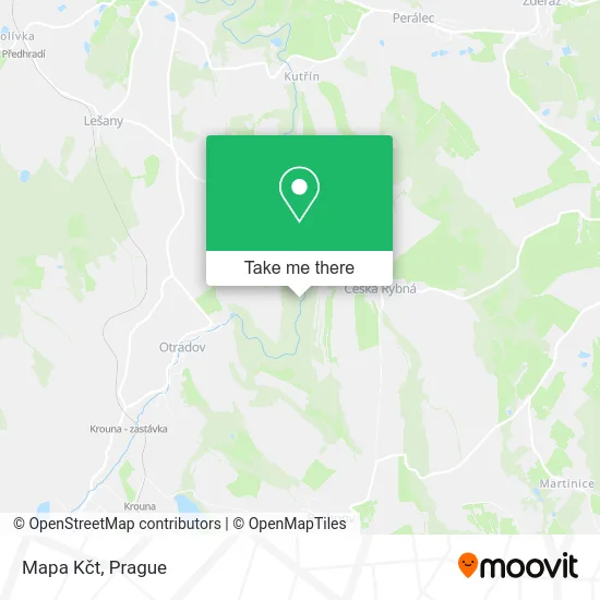 Карта Mapa Kčt