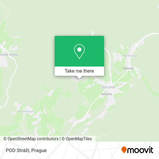 POD Stráží map