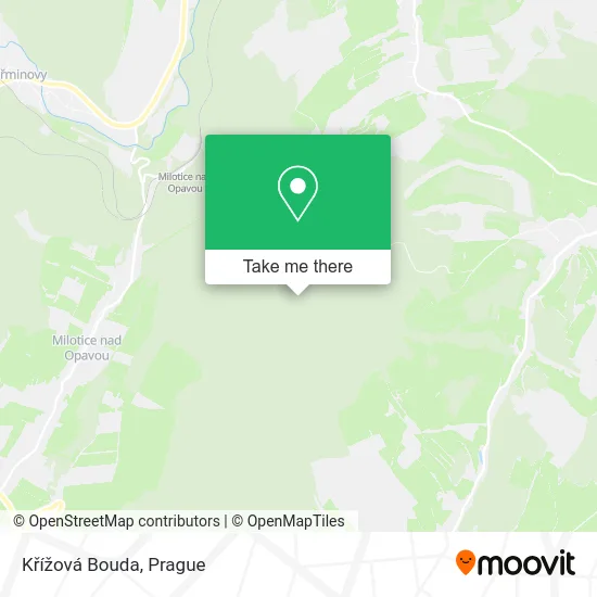 Křížová Bouda map