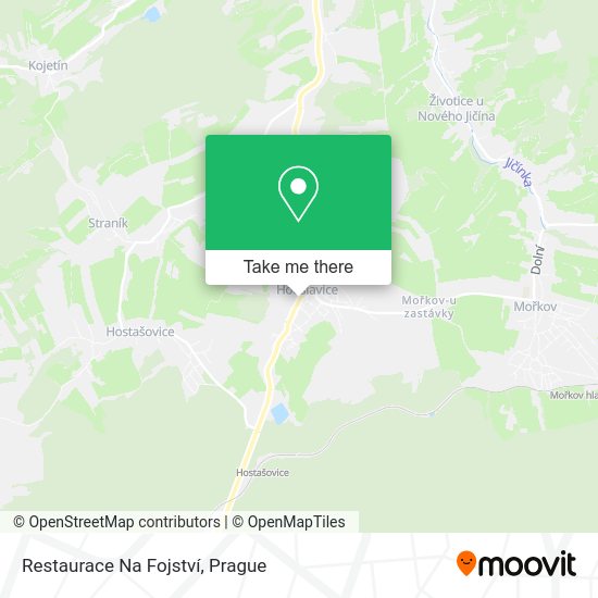 Restaurace Na Fojství map