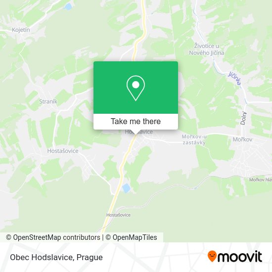 Карта Obec Hodslavice