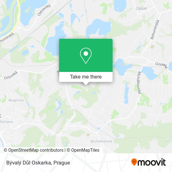 Bývalý Důl Oskarka map