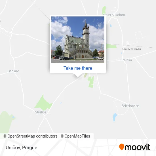 Карта Uničov