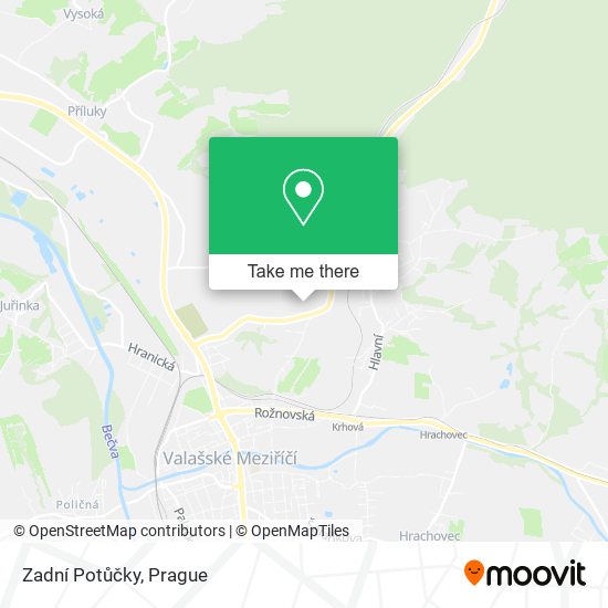 Zadní Potůčky map