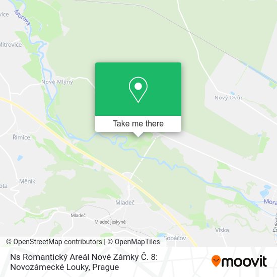 Ns Romantický Areál Nové Zámky Č. 8: Novozámecké Louky map