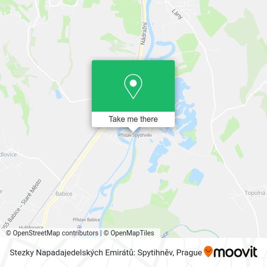 Stezky Napadajedelských Emirátů: Spytihněv map