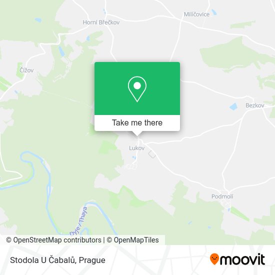 Stodola U Čabalů map