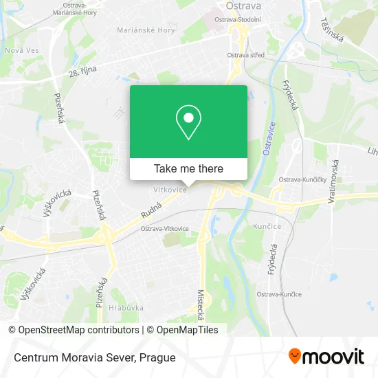 Карта Centrum Moravia Sever