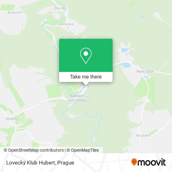 Lovecký Klub Hubert map