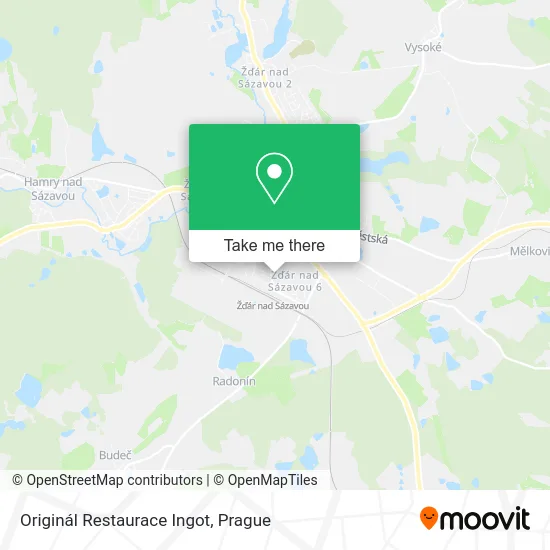 Карта Originál Restaurace Ingot