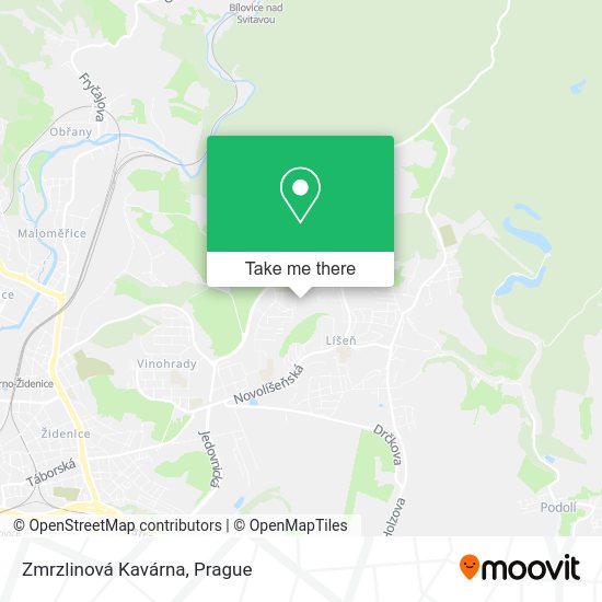 Zmrzlinová Kavárna map