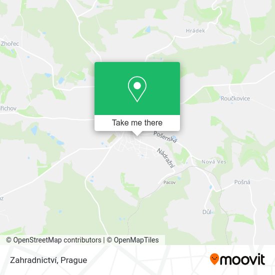 Zahradnictví map