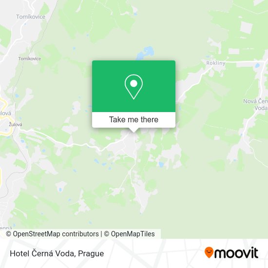 Hotel Černá Voda map
