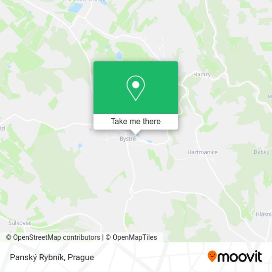 Panský Rybník map