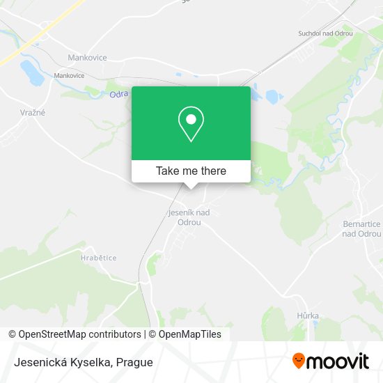 Карта Jesenická Kyselka