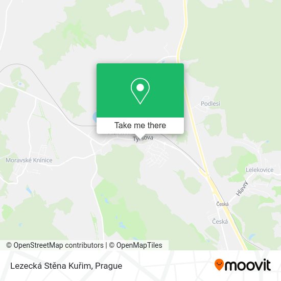 Lezecká Stěna Kuřim map