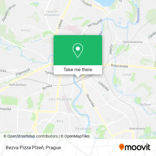 Карта Bezva Pizza Plzeň
