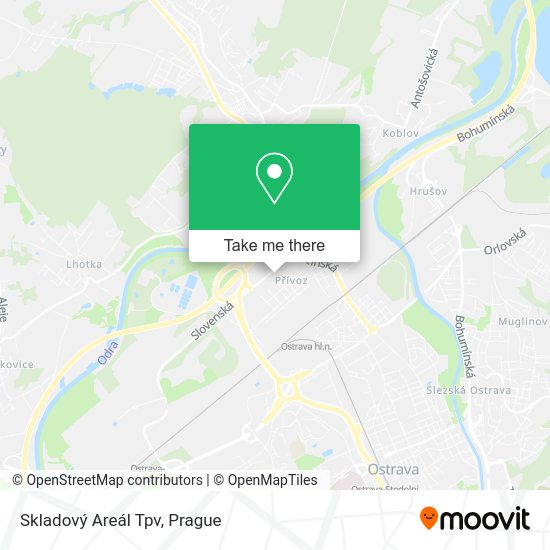 Skladový Areál Tpv map