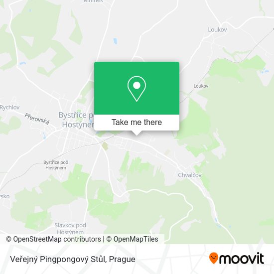 Veřejný Pingpongový Stůl map