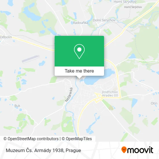 Карта Muzeum Čs. Armády 1938