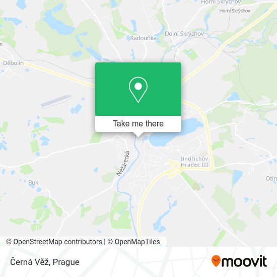 Černá Věž map