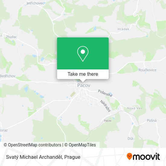 Svatý Michael Archanděl map