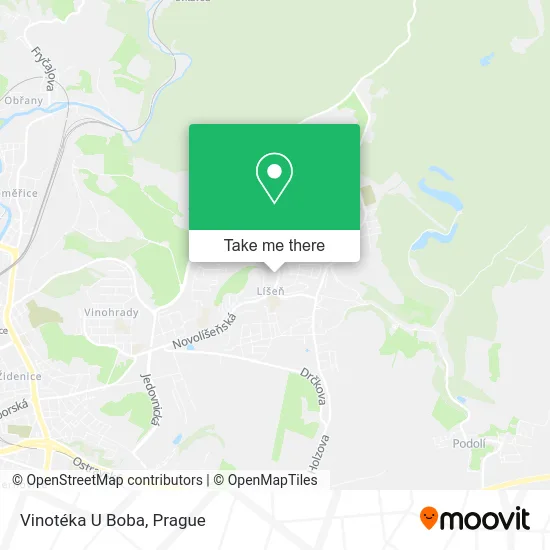 Карта Vinotéka U Boba