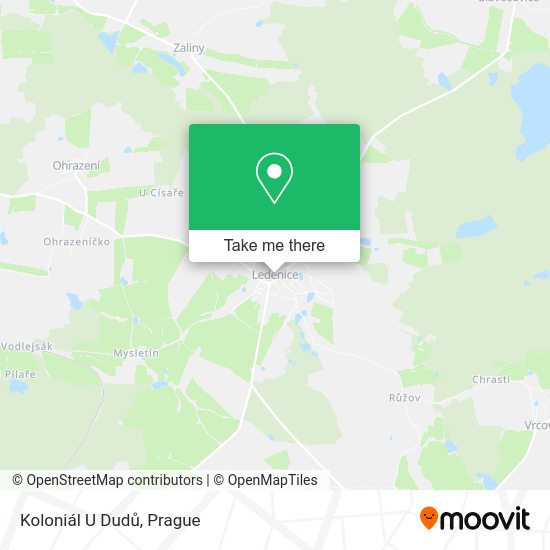 Koloniál U Dudů map
